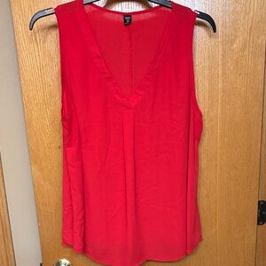 5 for $25 SHEIN Vibrant Red V-Neck Sleeveless Blouse